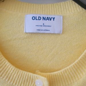 Yellow cardigan from old navy